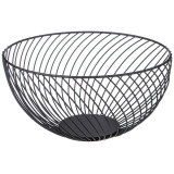 Корзина для фруктов черная 25,5*25,5*13 см (кор=6шт) AGNESS 917-118