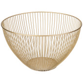 Корзина для фруктов золотая 24,5*24,5*14 см (кор=12шт) AGNESS 917-120