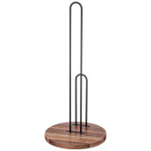 Держатель для полотенец на деревянной подставке диаметр 16 см высота 35 см (кор=12шт) AGNESS 917-131