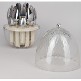 Набор столовых приборов на вращающейся подставке, 24пр AGNESS 922-020