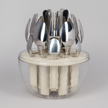 Набор столовых приборов на вращающейся подставке, 24пр AGNESS 922-020-2