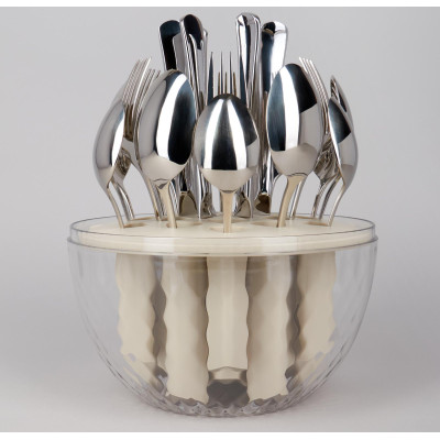 Набор столовых приборов на вращающейся подставке, 24пр., сталь 18/10 AGNESS 922-022-3