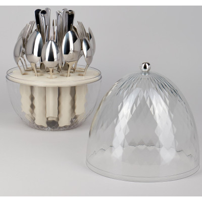 Набор столовых приборов на вращающейся подставке, 24пр., сталь 18/10 AGNESS 922-022