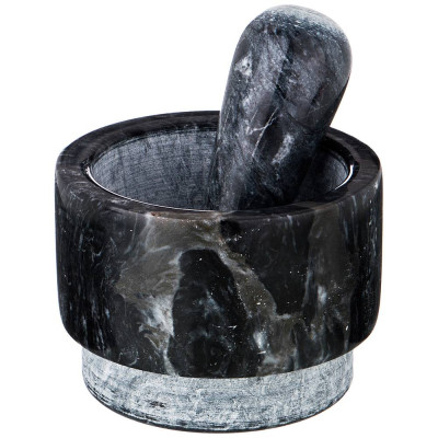 Двухсторонняя ступка с пестиком диаметр 14 см высота 10,5 см (кор=4шт.) AGNESS 925-116