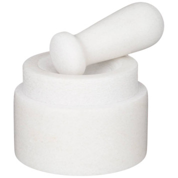 Двухсторонняя ступка с пестиком диаметр 14 см высота 10,5 см AGNESS 925-124-2