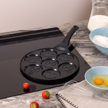 Сковорода " СМАЙЛ" с антипригар.покрытием диаметр=26.5 см.(кор=12шт) AGNESS 932-001