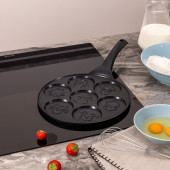 Сковорода " FUNNY ZOO" с антипригар.покрытием диаметр=26.5 см.на 7 порций (кор=6шт.) AGNESS 932-010