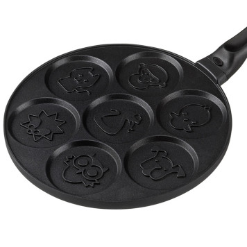 Сковорода " FUNNY ZOO" с антипригар.покрытием диаметр=26.5 см.на 7 порций (кор=6шт.) AGNESS 932-010-4