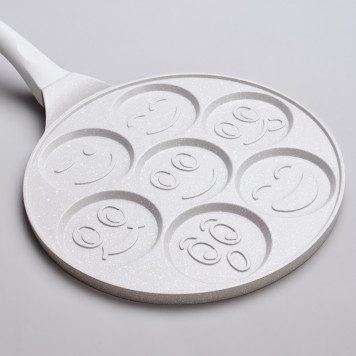 Сковорода " СМАЙЛ" для оладий с антипригар.покрытием диаметр=26.5 см.(кор=6шт) AGNESS 932-029-4