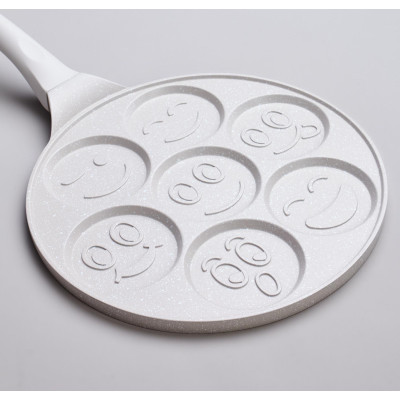 Сковорода " СМАЙЛ" для оладий с антипригар.покрытием диаметр=26.5 см.(кор=6шт) AGNESS 932-029-4