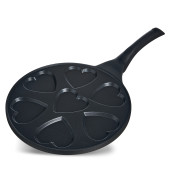 Сковорода " СЕРДЦЕ" для оладий с антипригар.покрытием диаметр=26.5 см. AGNESS 932-032