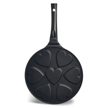 Сковорода " СЕРДЦЕ" для оладий с антипригар.покрытием диаметр=26.5 см. AGNESS 932-032-1