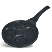 Сковорода " ЗИМНЯЯ ЗАБАВА" для оладий с антипригар.покрытием диаметр=21.5 см. AGNESS 932-033