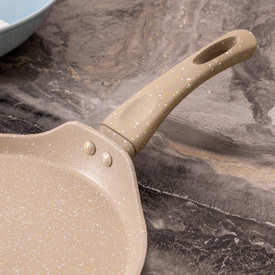 Сковорода блинная с антипригарным покрытием "LATTE", 22х2см, индукционное дно AGNESS 932-518-2