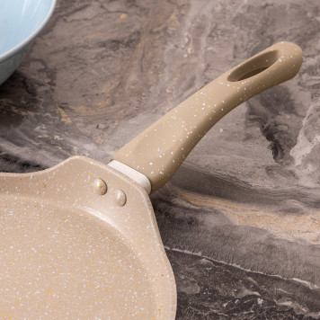 Сковорода блинная с антипригарным покрытием "LATTE", 24х2см, индукционное дно AGNESS 932-519-2