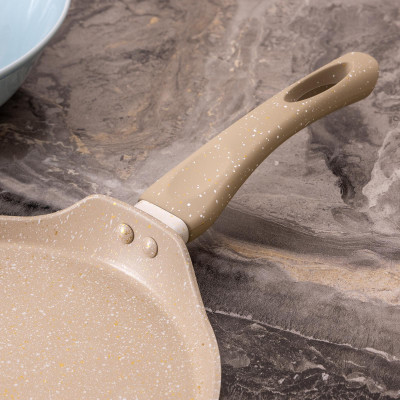 Сковорода блинная с антипригарным покрытием "LATTE", 24х2см, индукционное дно AGNESS 932-519-2