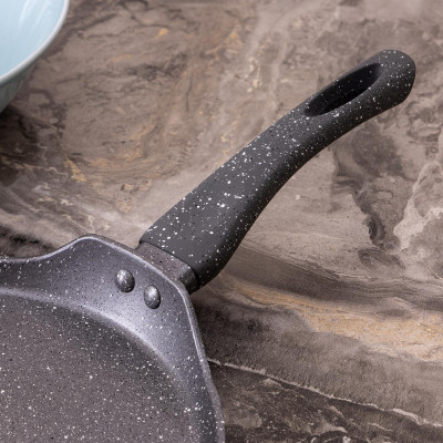 Сковорода блинная с антипригарным покрытием, 24х2см, индукционное дно AGNESS 932-521-2