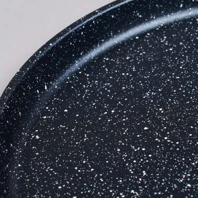 Сковорода блинная с антипригарным покрытием "BLACK MARBLE", 22х2см, индукционное дно AGNESS 932-522-4