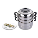 Кастрюля-мантоварка 3 уровня диаметр=28 см. 8, 7 л. индукционное дно (кор=4шт.) AGNESS 933-002