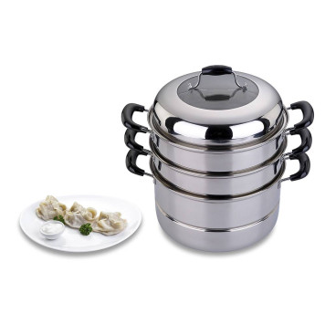 Кастрюля-мантоварка 3 уровня диаметр=24 см, 5 л.индукционное дно (кор=6шт.) AGNESS 933-005