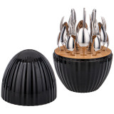 Набор столовых приборов на пластиковой подставке, 24пр AGNESS 933-201