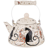 Чайник эмалированный, 3,0л, серия "ПАРИЖСКИЕ КОТЫ" AGNESS 934-392