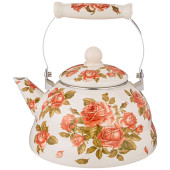 Чайник эмалированный, 3,0 л, серия "КОРЕЙСКАЯ РОЗА" AGNESS 934-397