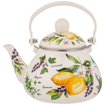 Чайник эмалированный со съемным фильтром из нжс, серия" СЕКРЕТНЫЕ ИНГРЕДИЕНТЫ" 1,3 л AGNESS 934-420