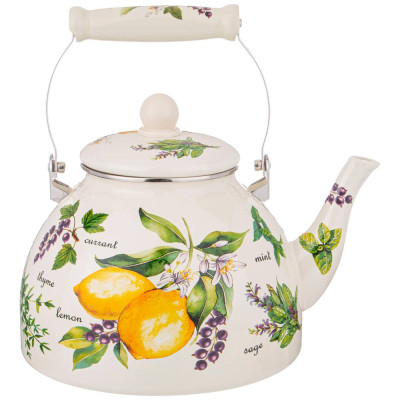 Чайник эмалированный , серия "СЕКРЕТНЫЕ ИНГРЕДИЕНТЫ" 4 л AGNESS 934-423-2