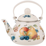 Чайник эмалированны со съемным фильтром из нжс, серия "ФРУКТЫ" 1,3 л AGNESS 934-425