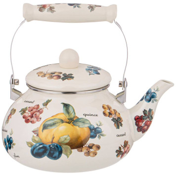 Чайник эмалированный серия "ФРУКТЫ" 2,5 л AGNESS 934-426-2