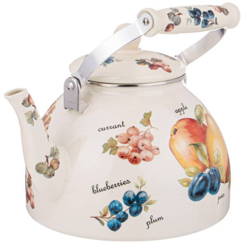 Чайник эмалированный серия "ФРУКТЫ" 4 л AGNESS 934-428-1