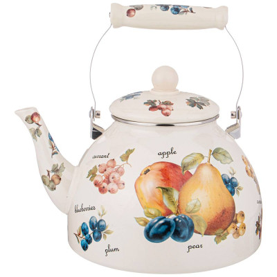 Чайник эмалированный серия "ФРУКТЫ" 4 л AGNESS 934-428