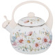 Чайник эмалированный со свистком, серия "ДВОРЦОВЫЙ ПАРК"2,2л, индукционное дно AGNESS 934-434