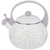 Чайник эмалированный со свистком, серия "ВИВЬЕН" 2,2л, индукционное дно AGNESS 934-439