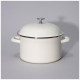 Кастрюля эмалированная с эмал.крышкой серия "CHARM" 3,5 л, 22*12,5 см AGNESS 934-596