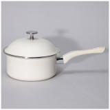 Ковш эмалированный с эмалирвоанной крышкой серия "CHARM", 1,5л, 18х8см AGNESS 934-597