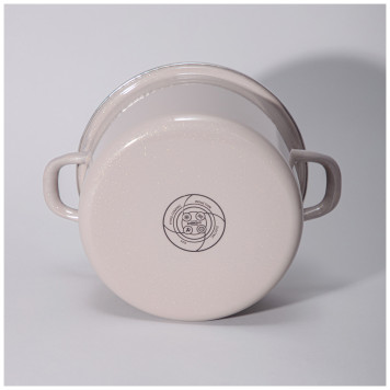 Кастрюля эмалированная с эмал.крышкой серия "CHARM" 3,5 л, 22*12,5 см AGNESS 934-606-2