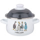 Кастрюля эмалированная с эмал.крышкой серия "FAMILY FARM", 1.5 л, 16*10 см AGNESS 934-620