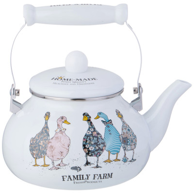 Чайник эмалированный серия "FAMILY FARM", 2,5 л AGNESS 934-626-1