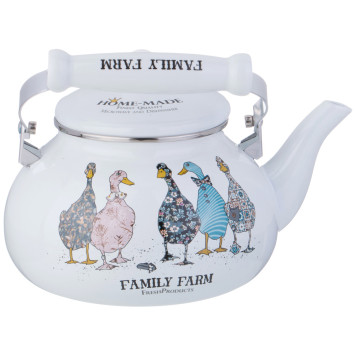 Чайник эмалированный серия "FAMILY FARM", 2,5 л AGNESS 934-626-2