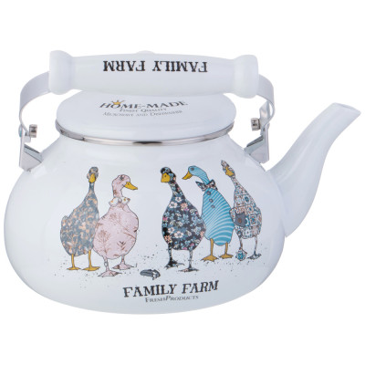 Чайник эмалированный серия "FAMILY FARM", 2,5 л AGNESS 934-626-2