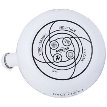 Чайник эмалированный со свистком серия "FAMILY FARM", 2,2л, индукционное дно AGNESS 934-628-3