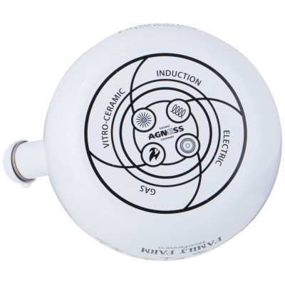 Чайник эмалированный со свистком серия "FAMILY FARM", 2,2л, индукционное дно AGNESS 934-628-3