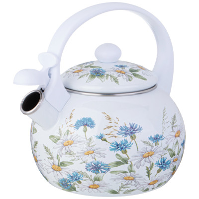 Чайник эмалированный со свистком серия "SENTIMENT", 2,2л, индукционное дно AGNESS 934-638-1