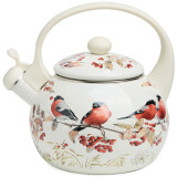 Чайник эмалированный со свистком серия "СНЕГИРИ", 2,2л, индукционное дно AGNESS 934-749