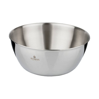 Миска PROFESSIONAL 22х9 см, 2, 4 л высококачественная нерж сталь 18/10 AGNESS 936-313