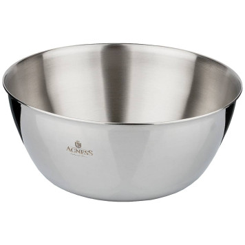 Миска PROFESSIONAL 28х13 см, 6 л высококачественная нерж сталь 18/10 AGNESS 936-315