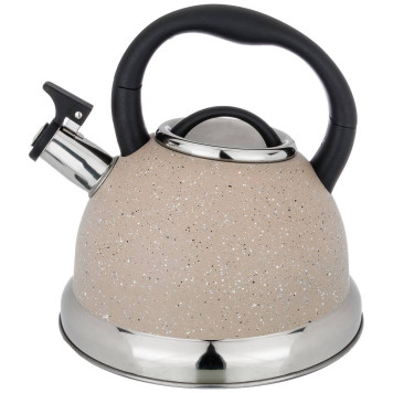 Чайник со свистком, серия "АРКТИК" 3,0 л и складывающейся ручкой, индукционное капсульное дно AGNESS 937-028-1