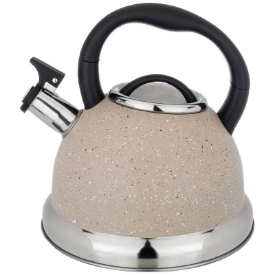 Чайник со свистком, серия "АРКТИК" 3,0 л и складывающейся ручкой, индукционное капсульное дно AGNESS 937-028-1